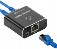 Adaptér rozbočovač splitter LAN Ethernet RJ45 2xRJ45 1000M 1GB