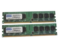 Pamięć DDR2 2GB 800MHz PC6400 Goodram 2x 1GB Dual Gwarancja