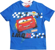 134 Koszulka ZYGZAK AUTA T-shirt cars kr niebieska