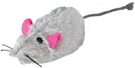 TRIXIE Plyšová myš s mačiatkom pískacia hračka myš pre mačky 7 cm
