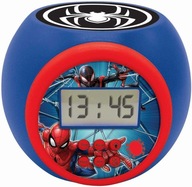 LEXIBOOK Spiderman projektor 3 farby a budík s LCD displejom