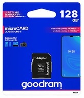 128GB KARTA PAMIĘCI MICRO SD/HC GOODRAM ADAPTER SD