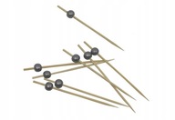 Bambusové tyčinky na korčule a desiatu 12cm strieborné guličky 100ks