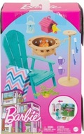 Meble i akcesoria Barbie Ognisko Mattel HJV32/HJV33