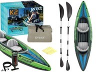 Kajak Challenger K2 Intex 68306 2 osobowy Wiosło Pompka Torba Model2026