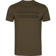 Koszulka HARKILA LOGO t-shirt Willow Green