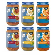 Gerber Junior Zestaw Obiadek dla Dzieci MIX Smaków po 1. roku życia 6x250g