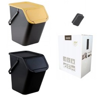 2x Kosz na Śmieci Odpady Pojemnik do Segregacji Odpadów 25L + Filtry Gratis
