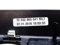 RÁM DEKOR PANELU klimatizaci VW PASSAT B8 14- 3G2863099