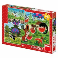 Puzzle Dino Toys Krtko 165 dielikov Puzzle Krtko 3 x 55 dielikov