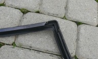 moulding CHROM windows left rear part MERCEDES W140 S-KLASA