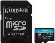 Kingston microSDXC Canvas Go! Plus 512GB + adapter (SDCG3/512GB)