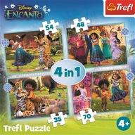 Puzzle 4w1 Nasze Magiczne Encanto TREFL dla DZIECI Super Jakość Świetne