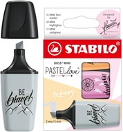 Zakreślacze Stabilo Boss Mini Pastelowe 3 Kolory 07/03-59 Pastellove 2.0