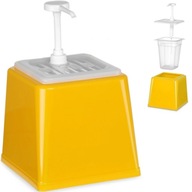 Rozprašovač dávkovač horčicových omáčok s pumpičkou 2.5 l žltý - Hendi 203538