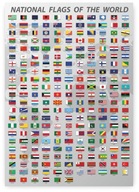 WORLD FLAGS FLAGI PAŃSTW plakat A1 59,4x84cm #336