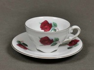 Piękna Filiżanka porcelanowa Creidlitz - Bordowe Róże