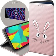 ETUI Z KLAPKĄ DO REALME C21Y WZORY KRÓLIK ZAJĄC BUNNY FUTERAŁ POKROWIEC