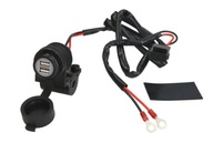 MOTOCYKLOWE GNIAZDO ŁADOWANIA 2X USB OXFORD 12V