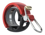 Knog Oi Luxe zvonček na bicykel black red Small 22,2