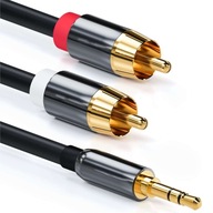 KABEL MINI JACK 2x RCA CHINCH STEREO GOLD HQ 1,5M