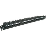 Patch panel UTP kat.6, 24 porty LSA z półką 1U ALANTEC