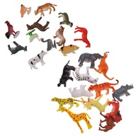Súprava hračiek s 24 kusmi vyzerajúcich zvieratiek