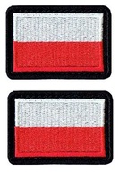 Flaga Polski na mundur wz2010 US-21 US-22 PSP SG SW naszywka rzep x2 szt.