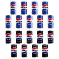 Napój gazowany Pepsi Cola + Pepsi Zero Cukru puszka 18x 200ml 0,2l