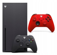 Konsola Xbox Series X 1TB + 2X Pad Czarny/Czerwony