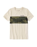 t-shirt koszulka Abercrombie Kids 5/6 116 cm moro