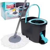 FORGÓ MOP VÖDÖRREL ÉS LÁBMEGHAJTÁSÚ PEDÁLLAL STEPY VISION SZETT