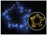 Gwiazda Świecąca LED ozdoba drucik duża 35cm 3xAA