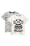 H&M T-shirt 2-pak rozm.68 cm,4-6 M