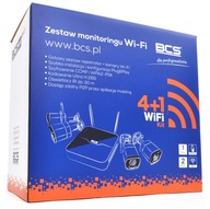Zestaw do monitoringu 4 kamery + rejestrator Wi-Fi 2Mpx FullHD BCS Basic