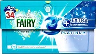 Kapsule s odstraňovačom škvŕn FAIRY PLATINUM Non Bio + Extra Stain Removal 34 ks