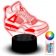 Lampka Nocna LED Statuetka RGB 3D Grawer But Streetwear Nike Air Jordan