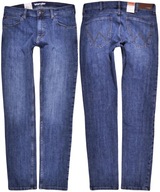 WRANGLER spodnie TAPERED blue jeans SLIM _ W36 L34