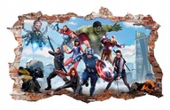 SAMOLEPKY NA STENU Avengers Hulk Ozdoba 115x75 cm