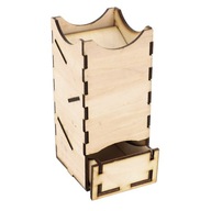 DICE TOWER MROCZNA WIEŻA DO KOŚCI DREWNIANA 13 CM