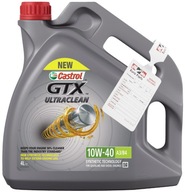 Olej 10W40 CASTROL GTX ULTRACLEAN A3/B4 4L + SERVISNÝ PRÍVESOK NA VÝMENU OLEJA CASTROL - PL