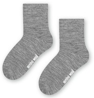 STEVEN ponožky MERINO WOOL 130 sivá 26-28