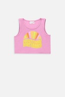 Dziewczęcy T-shirt Bez Rękawów 122 Różowy Koszulka Coccodrillo WC4