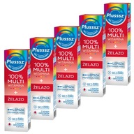 Výživový doplnok Plusssz 100% Multivitamín + železo 5x 20 tabliet