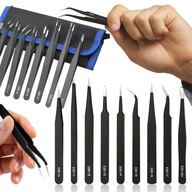 PRECÍZIÓS CSIPESZEK KÉSZLET UNIVERZÁLIS PRECÍZIÓS CSIPESZ KÉSZLET 9 DARABOS TARTÓBAN