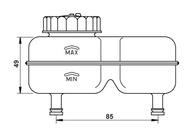 ATE ZBIORNICZEK PŁYNU HAMULCOWEGO OPEL KADETT B KADETT C KADETT C