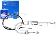 ATE KUPLUNG KÖTÉL VW TRANSPORTER IV 1.8-2.8 07.90