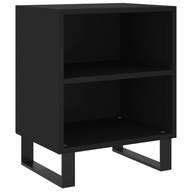 vidaXL Nočný stolík, čierny, 40x30x50 cm, materiál na báze dreva
