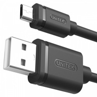Unitek Kabel USB - microUSB 2.0, 2M, M/M; Y-C455GB