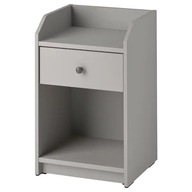 IKEA HAUGA Nočný stolík sivý 40x36 cm